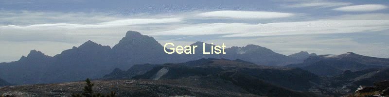 Gear List