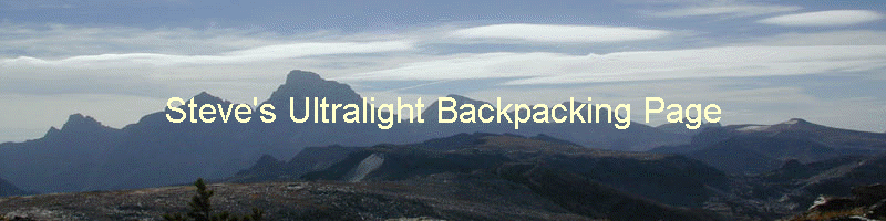 Steve's Ultralight Backpacking Page