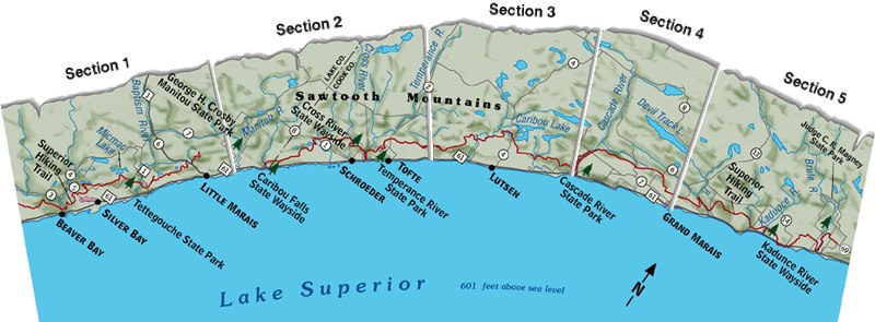 Superior Hiking Trail Map